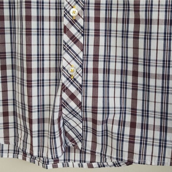 Nwot polo boys plaid button down top 14/16 - Picture 5 of 8